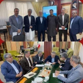 دیدار رئیس دانشگاه ملی مهارت باتفاق رئیس دانشگاه ملی مهارت واحد استانی سیستان و بلوچستان و نماینده مردم چابهار در مجلس شورای اسلامی با وزیر علوم، تحقیقات و فناوری
