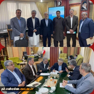 دیدار رئیس دانشگاه ملی مهارت باتفاق رئیس دانشگاه ملی مهارت واحد استان  سیستان و بلوچستان و نماینده مردم چابهار در مجلس شورای اسلامی با وزیر علوم، تحقیقات و فناوری