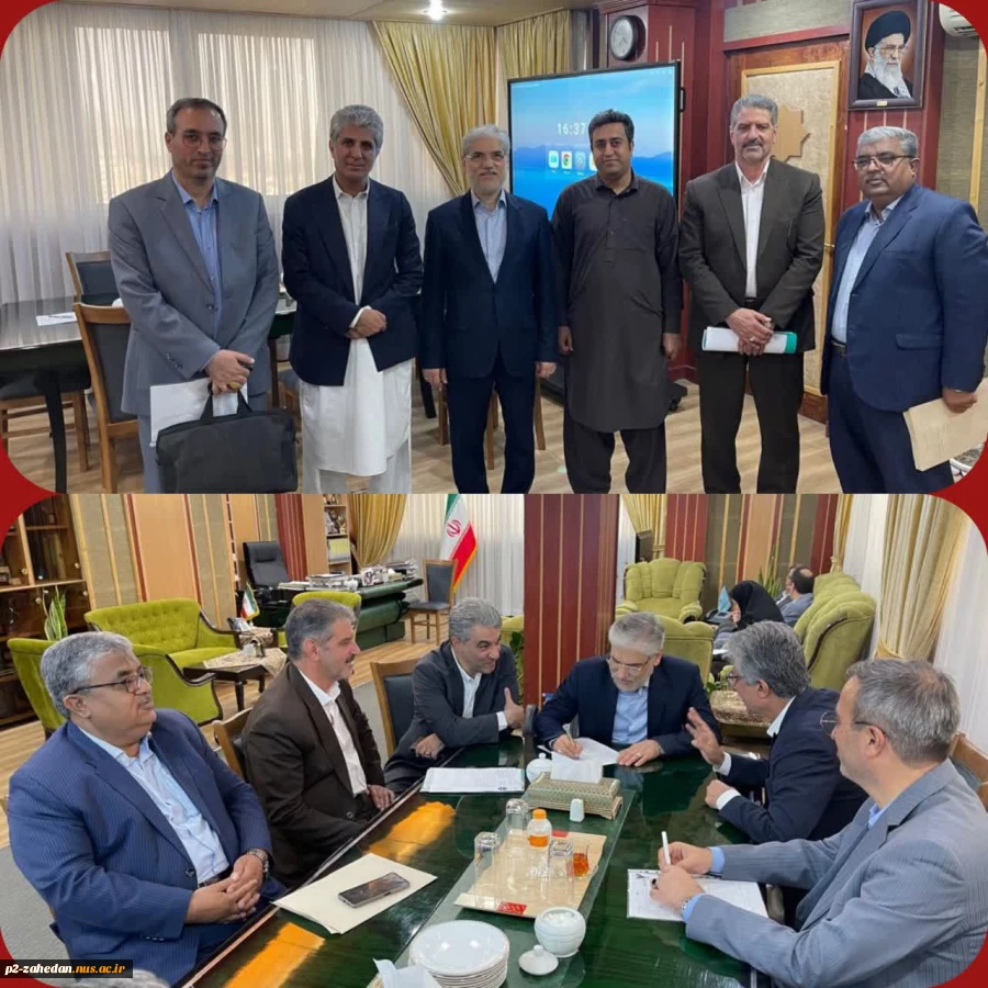 دیدار رئیس دانشگاه ملی مهارت باتفاق رئیس دانشگاه ملی مهارت واحد استانی سیستان و بلوچستان و نماینده مردم چابهار در مجلس شورای اسلامی با وزیر علوم، تحقیقات و فناوری 2